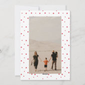 Kerstgroet Lettering Rood Multi Foto Feestdagenkaart (Achterkant)