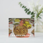 Kerstgroet Litouws Briefkaart (Staand voorkant)