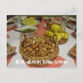 Kerstgroet Litouws Briefkaart (Voorkant)