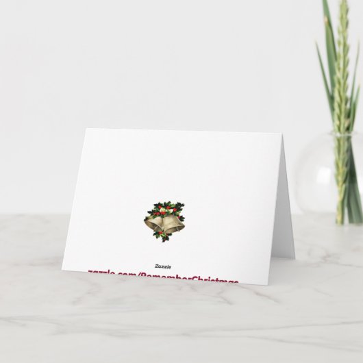 Kerstgroet met cartoon van wijn en fruit feestdagen kaart (Achterkant)