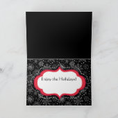 Kerstgroet met Duitse Herder Feestdagen Kaart (Binnen)