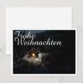 Kerstgroet met heksenhuis (Voorkant / Achterkant)