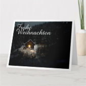 Kerstgroet met heksenhuis kaart (Voorkant)