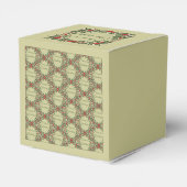 Kerstgroet met Hulst Beziendecoratie Bedankdoosjes (Achterkant)