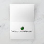 Kerstgroet met pinguïn feestdagen kaart (Binnen)