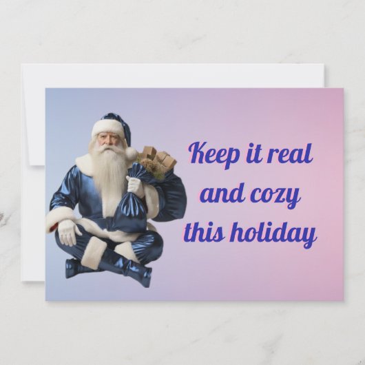 Kerstgroet met vrolijk feest feestdagenkaart (Voorkant)