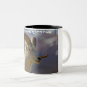 Kerstgroet, mijn liefdesvriendin tweekleurige koffiemok (Voorkant rechts)