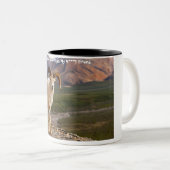 Kerstgroet, mijn liefdesvriendin tweekleurige koffiemok (Voorkant rechts)