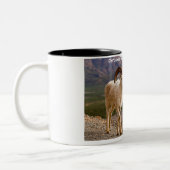 Kerstgroet, mijn liefdesvriendin tweekleurige koffiemok (Links)