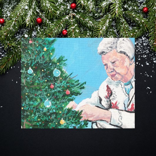 Kerstgroet NANNY/GRAMMY Art Canvas Afdruk