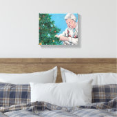 Kerstgroet NANNY/GRAMMY  Art Canvas Afdruk (Insitu (Slaapkamer))