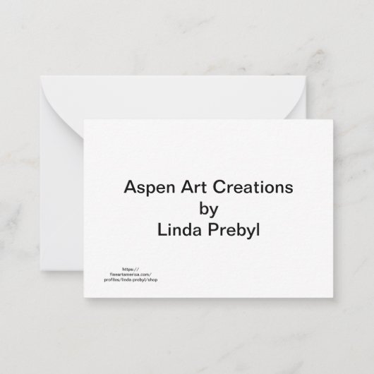 Kerstgroet Notecard Notitiekaartje (Achterkant)