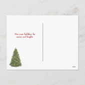 Kerstgroet op buffelruit feestdagenkaart (Achterkant)