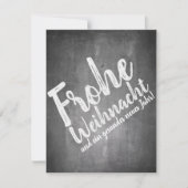 Kerstgroet op het krijtbord (Voorkant)