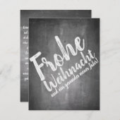 Kerstgroet op het krijtbord (Voorkant / Achterkant)