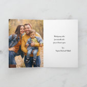 Kerstgroet (Optioneel) Fotokaart Kaart (Binnen)