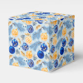 Kerstgroet Ornament Favor Doos Bedankdoosjes (Voorkant Zijde)