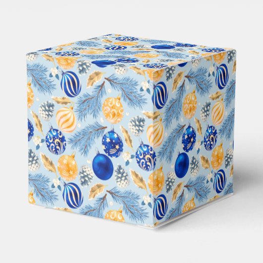Kerstgroet Ornament Favor Doos Bedankdoosjes (Achterkant)