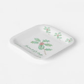 Kerstgroet Papieren Bord (Gebogen)