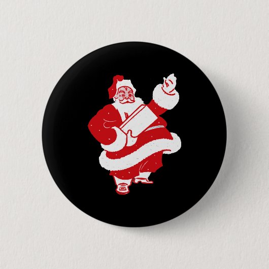 kerstgroet ronde button 5,7 cm (Voorkant)