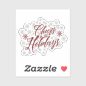 Kerstgroet - Sierlijk kalligrafie  Sticker (Vel)