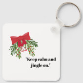 Kerstgroet Sleutelhanger (Achterkant)