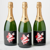  kerstgroet sparkling wijnetiket (Flessen)