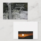 Kerstgroet - Taughannock Falls Notitiekaartje (Voorkant / Achterkant)