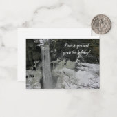 Kerstgroet - Taughannock Falls Notitiekaartje (Voorkant / Achterkant in situ)