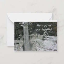 Kerstgroet - Taughannock Falls Notitiekaartje