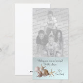 Kerstgroet uit de schelpen feestdagenkaart (Voorkant / Achterkant)