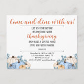 Kerstgroet Uitnodiging Schriftuur Pompoenveld (Voorkant)