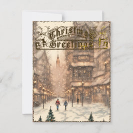 Kerstgroet  vakantie Kaart