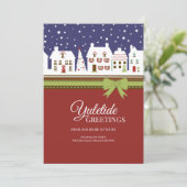 Kerstgroet Vakantiekaart (Staand voorkant)