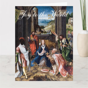 Kerstgroet van baby Jezus met de Wijzen Kaart