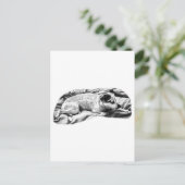 Kerstgroet van Bed en Dekbed Briefkaart (Staand voorkant)