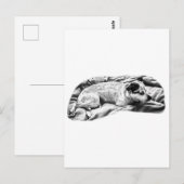 Kerstgroet van Bed en Dekbed Briefkaart (Voorkant / Achterkant)