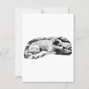 Kerstgroet van Bed en Dekbed Briefkaart