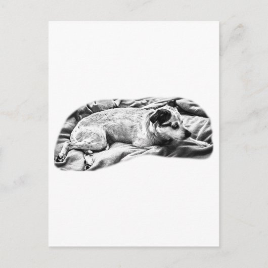 Kerstgroet van Bed en Dekbed Briefkaart (Voorkant)