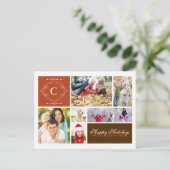 Kerstgroet van de familie feestdagenkaart (Staand voorkant)