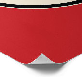 Kerstgroet van Krampus teken dragen speelgoed Poster (Hoek)