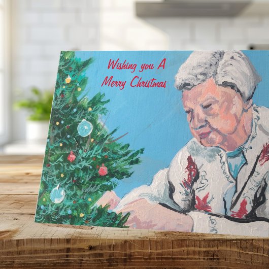 Kerstgroet van NANNY / GRAMMY handgeschilderd Kaart