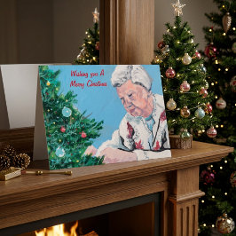 Kerstgroet van NANNY/GRAMMY Handgeschilderd  Kaart