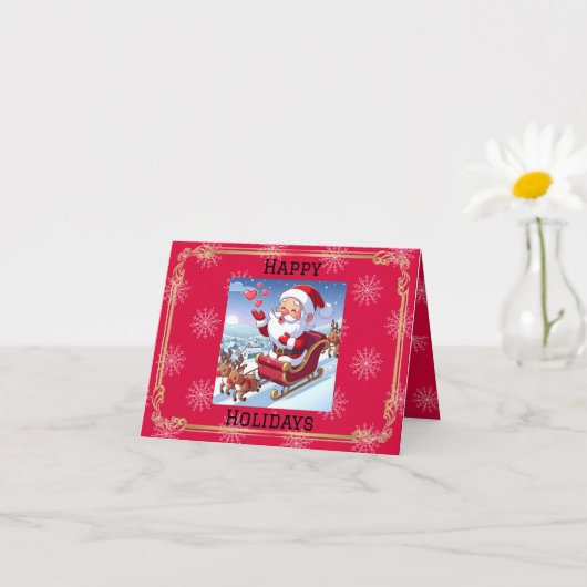 Kerstgroet van Sinterklaas Kaart (Kleine Plant)