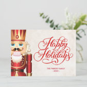 Kerstgroet van The Nutcracker Holiday Kaart (Staand voorkant)