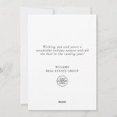 Kerstgroet voor Bedrijfsrendieren Feestdagenkaart (Achterkant)