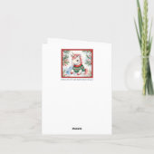 Kerstgroet voor eenhoorn kaart (Achterkant)