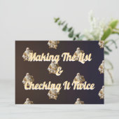 Kerstgroet voor vrolijk  feestdagenkaart (Staand voorkant)