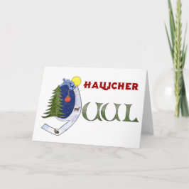 Kerstgroet Wenskaart voor Winterzonnewende Feestdagen Kaart