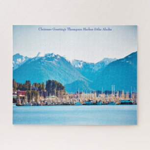 Kerstgroeten Alaska Thompson Harbor Sitka Legpuzzel